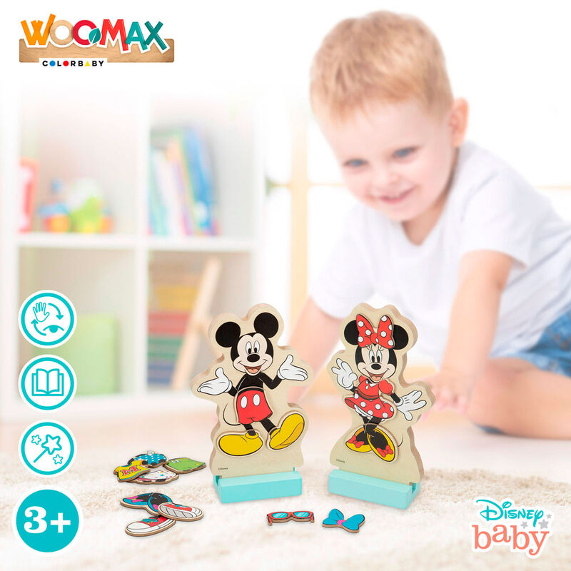 Imagen 6 - Juego Magnetico Madera Vestidos Minnie Disney