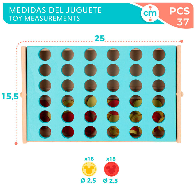 Imagen 6 - Juego Cuatro En Raya Madera Disney