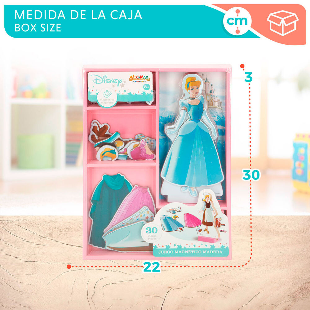 Imagen 8 - Juego Magnetico Madera Vestidos Cenicienta Disney