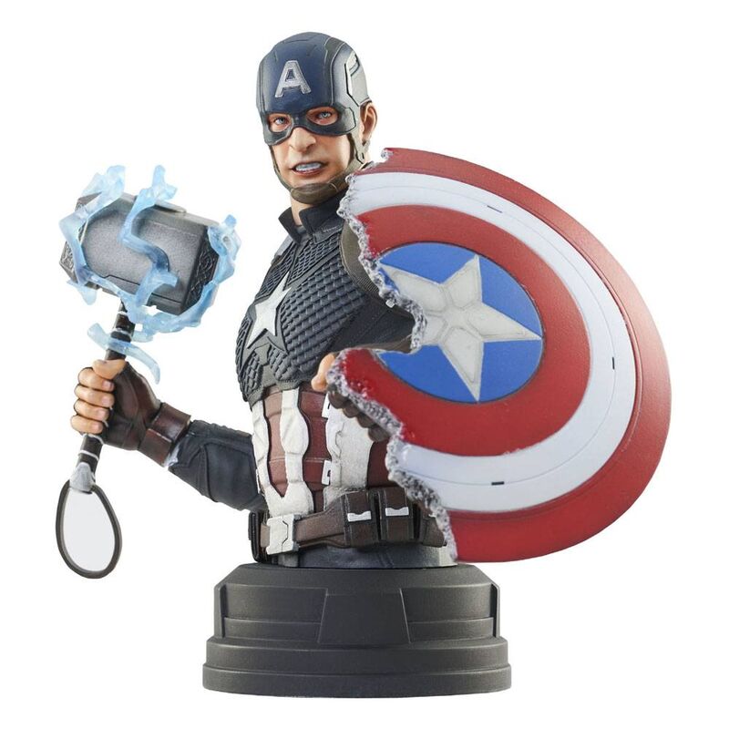 Imagen 1 - Busto Capitan America Endgame Vengadores Avengers Marvel 15Cm
