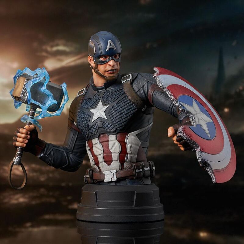 Imagen 2 - Busto Capitan America Endgame Vengadores Avengers Marvel 15Cm
