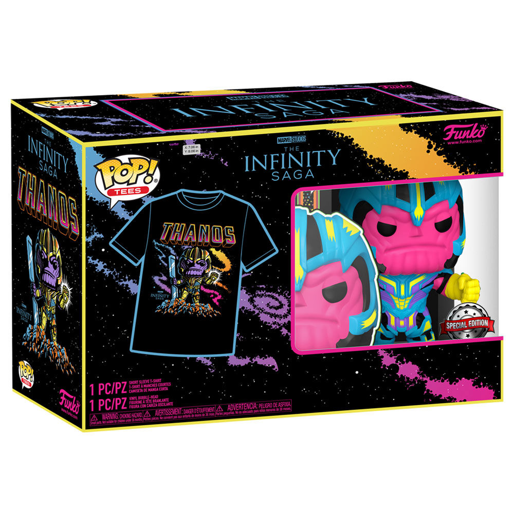 Imagen 5 - Set Figura Pop & Tee Marvel Infinity Saga Thanos Exclusive