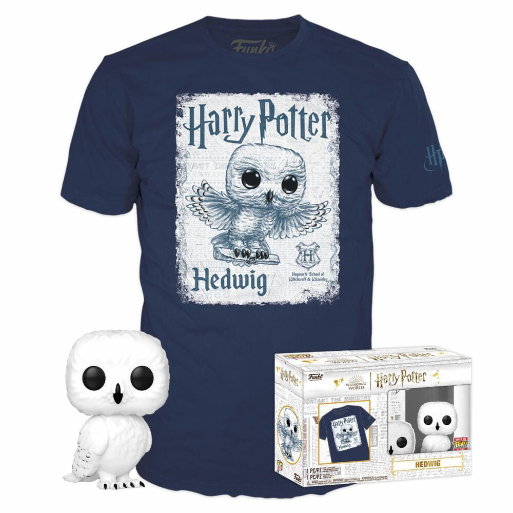 Imagen 1 - Set Figura Pop & Tee Harry Potter Hedwig
