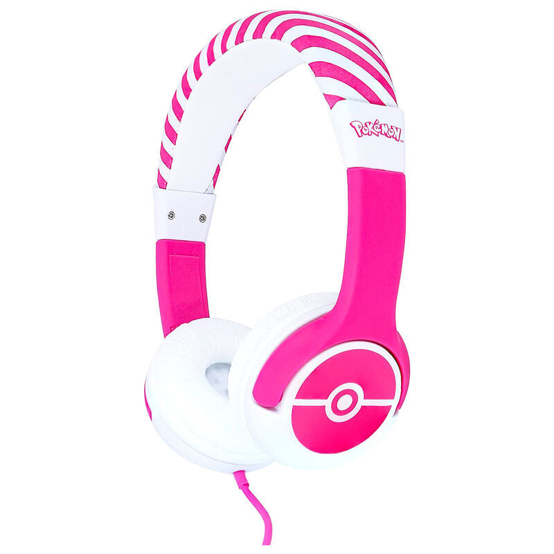 Imagen de Auriculares Infantiles Pink Pokeball Pokemon parte de nuestra colección en Espadas y más, sitio oficial.