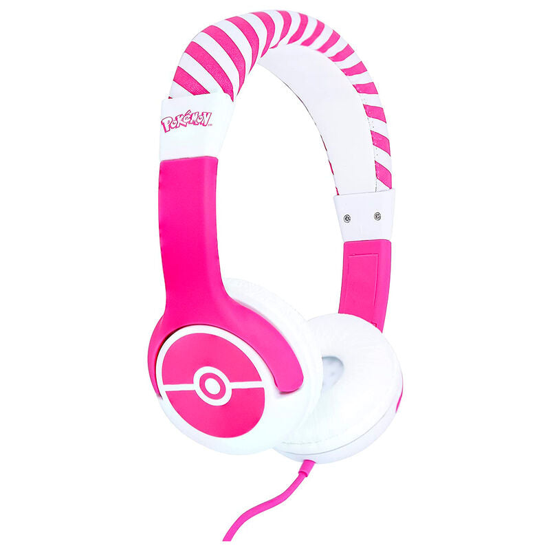 Imagen de Auriculares Infantiles Pink Pokeball Pokemon parte de nuestra colección en Espadas y más, sitio oficial.