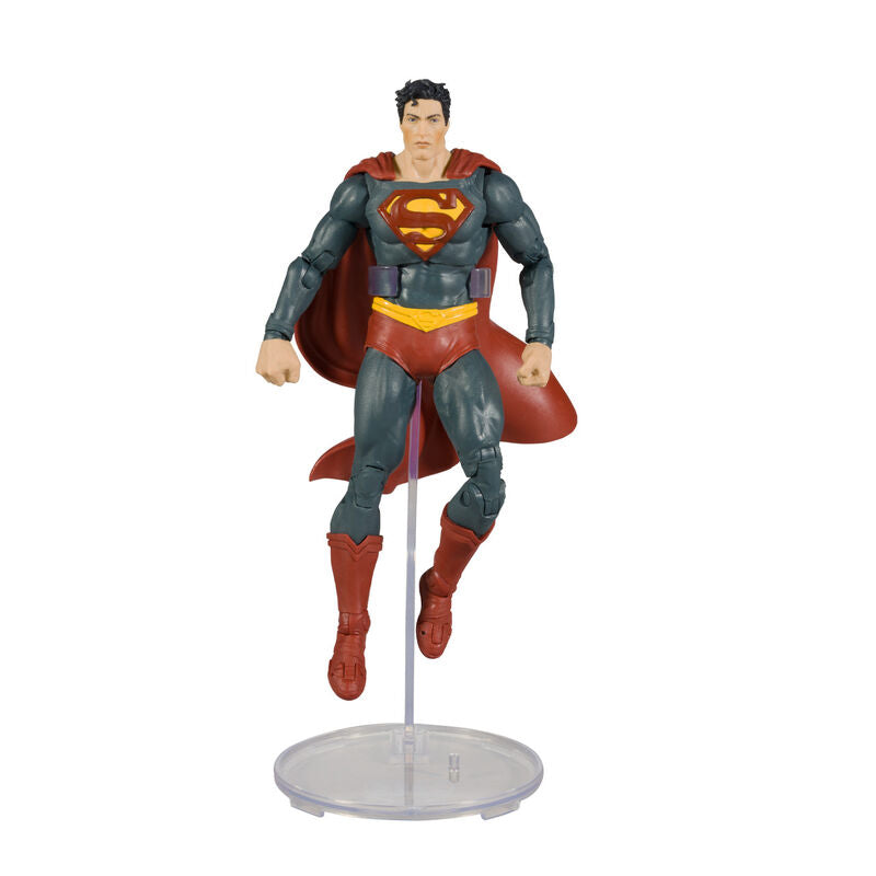 Imagen 4 de Figura Superman + Comic Black Adam Dc Comics 17Cm