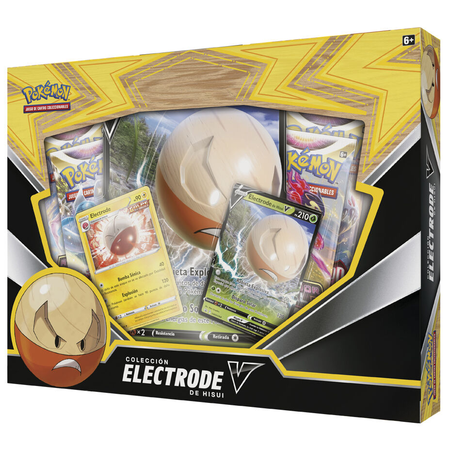 Imagen 2 - Blister Juego Cartas Coleccionables Electrode Hisui V Pokemon Español