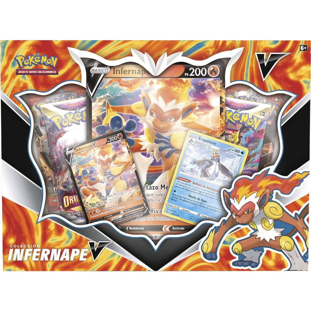 Imagen de Blister Juego Cartas Coleccionables Infernape V Pokemon Español parte de nuestra colección en Espadas y más, sitio oficial.