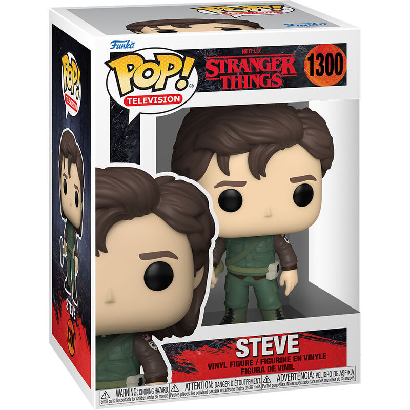 Imagen de Figura Pop Stranger Things Hunter Steve parte de nuestra colección en Espadas y más, sitio oficial.