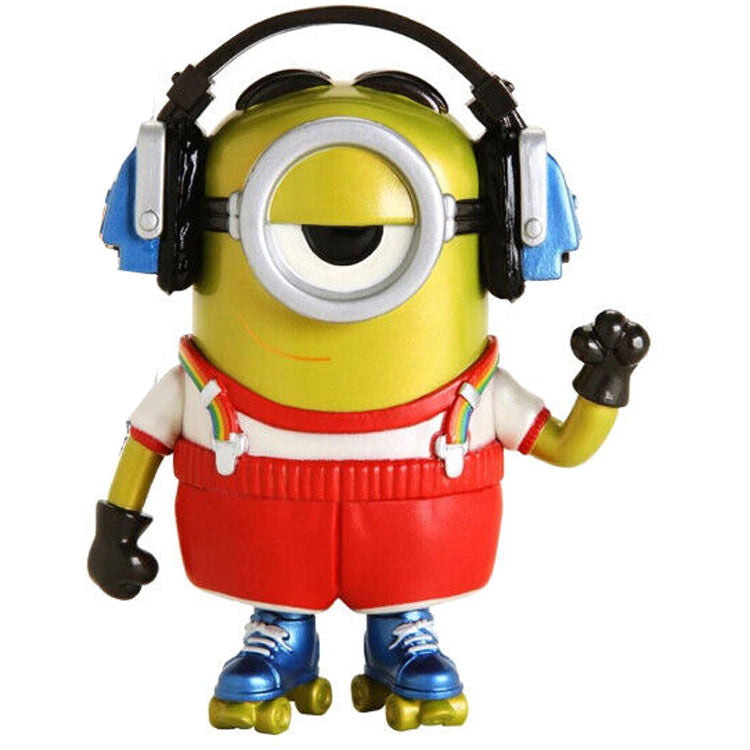 Imagen 3 - Set Figura Pop & Tee Minions Roller Skating Stuart Metallic Exclusive