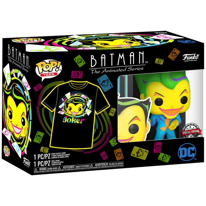 Imagen 5 - Set Figura Pop & Tee Dc Comics Batman Joker Exclusive