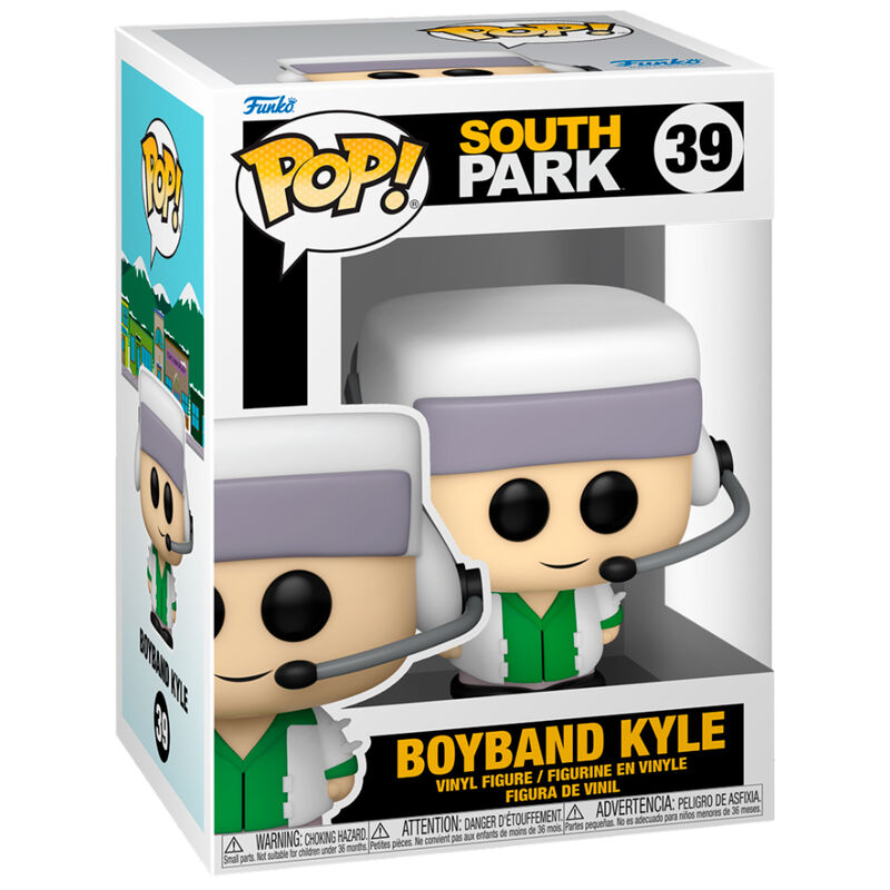 Imagen de Figura Pop South Park Boyband Kyle parte de nuestra colección en Espadas y más, sitio oficial.