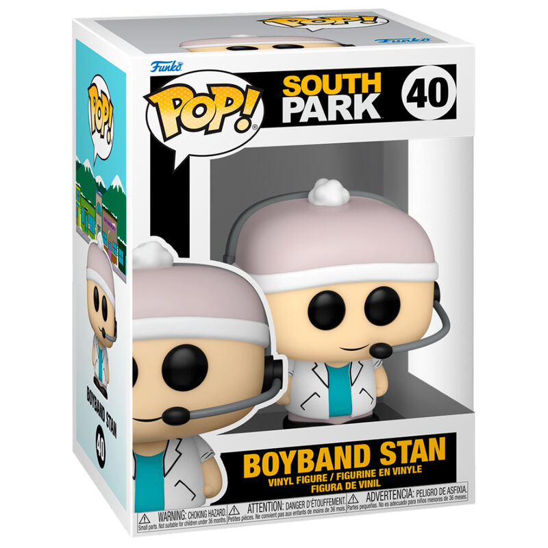 Imagen de Figura Pop South Park Boyband Stan parte de nuestra colección en Espadas y más, sitio oficial.