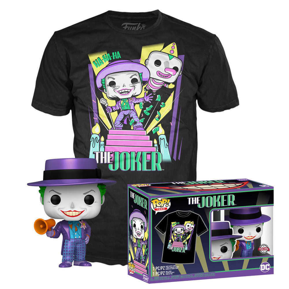 Imagen 1 - Set Figura Pop & Tee Dc Comics Batman The Joker