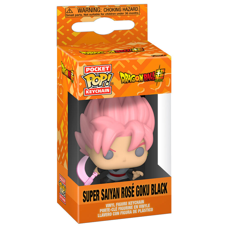 Imagen de Llavero Pocket Pop Dragon Ball Super - Super Saiyan Rose Goku Black parte de nuestra colección en Espadas y más, sitio oficial.