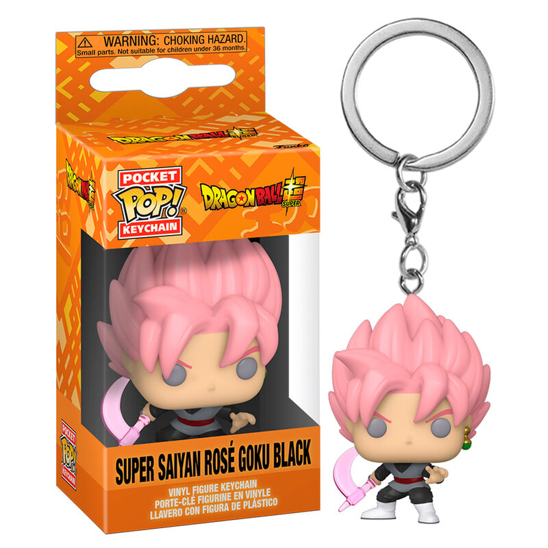 Imagen de Llavero Pocket Pop Dragon Ball Super - Super Saiyan Rose Goku Black parte de nuestra colección en Espadas y más, sitio oficial.