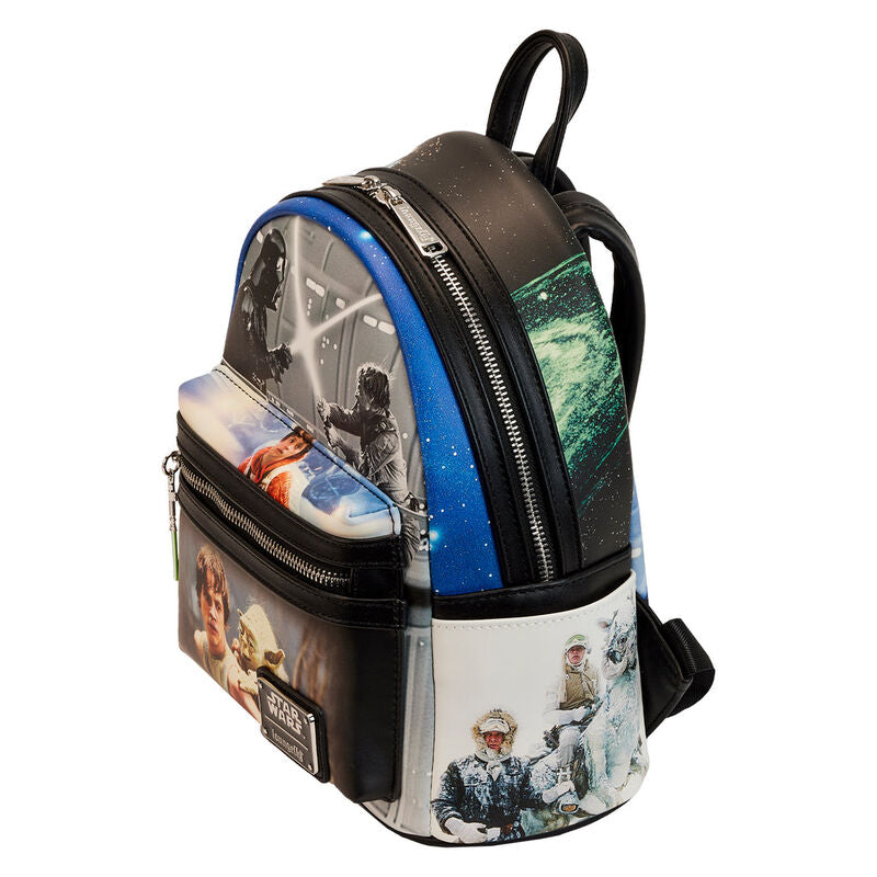 Imagen de Mochila Final Frames Star Wars The Empire Strikes Back Loungefly 25Cm parte de nuestra colección en Espadas y más, sitio oficial.
