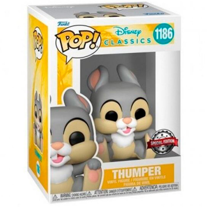 Imagen de Figura Pop Disney Bambi Thumper Exclusive parte de nuestra colección en Espadas y más, sitio oficial.