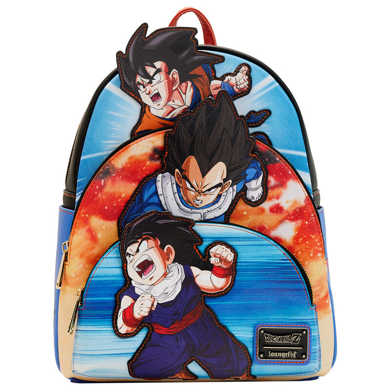Imagen de Mochila Trio Dragon Ball Z Loungefly 31Cm parte de nuestra colección en Espadas y más, sitio oficial.