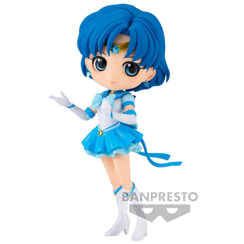 Imagen 1 - Figura Eternal Sailor Mercury Ver.a Cosmos The Movie Pretty Guardian Sailor Moon Q Posket 14Cm