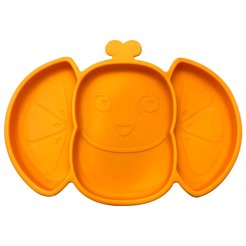 Imagen de Plato Silicona Antideslizante Orangiefly Frootimals parte de nuestra colección en Espadas y más, sitio oficial.