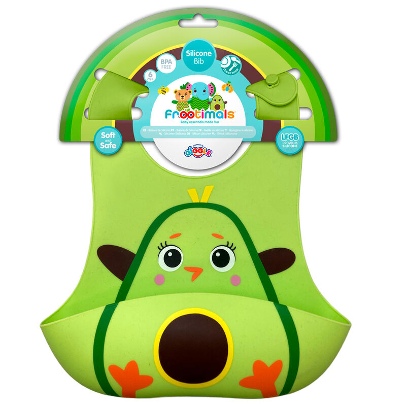 Imagen 2 de Babero Silicona Miss Pio Chickicado Frootimals