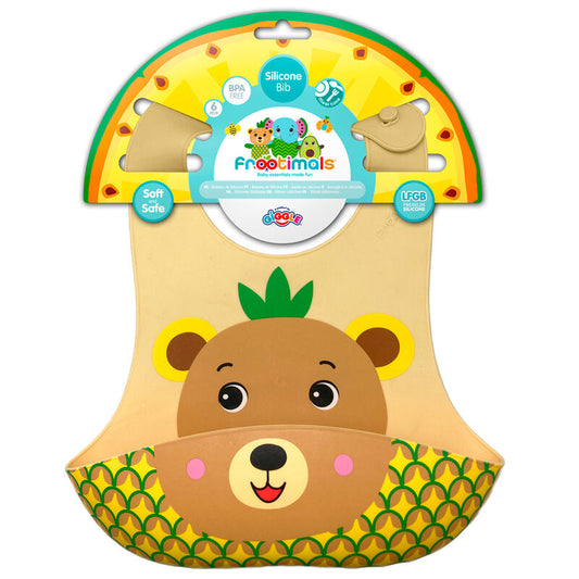 Imagen 2 - Babero Silicona Bubba Tropibear Frootimals