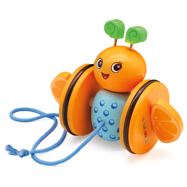 Imagen 2 - Arrastrador Primeros Pasos Madera Bizzy Orangiefly Frootimals