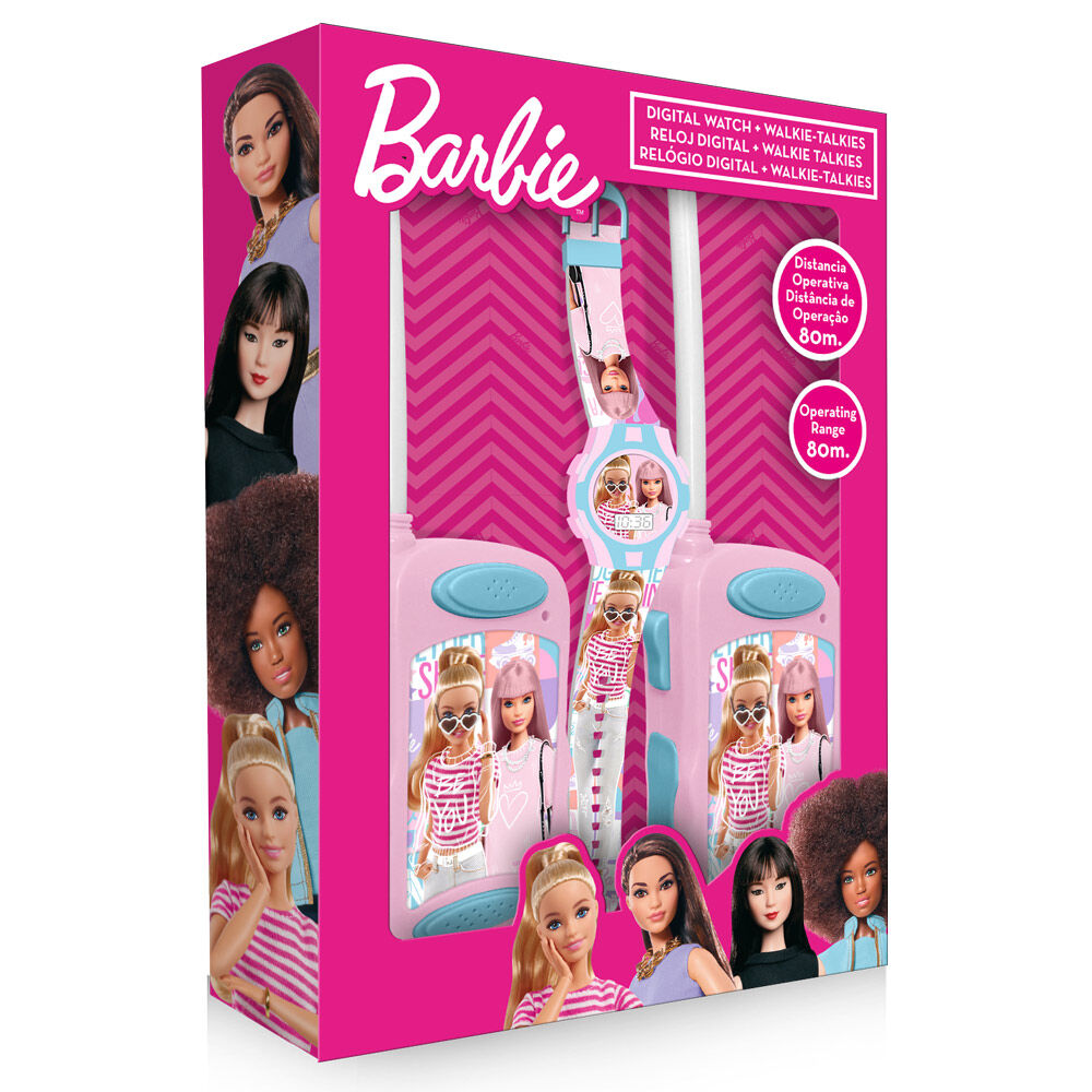 Imagen de Blister Reloj Digital + Walkie Talkie Barbie parte de nuestra colección en Espadas y más, sitio oficial.
