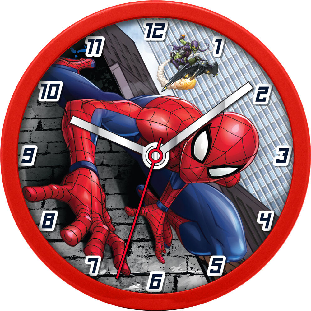 Imagen de Reloj Pared Spideman Marvel parte de nuestra colección en Espadas y más, sitio oficial.
