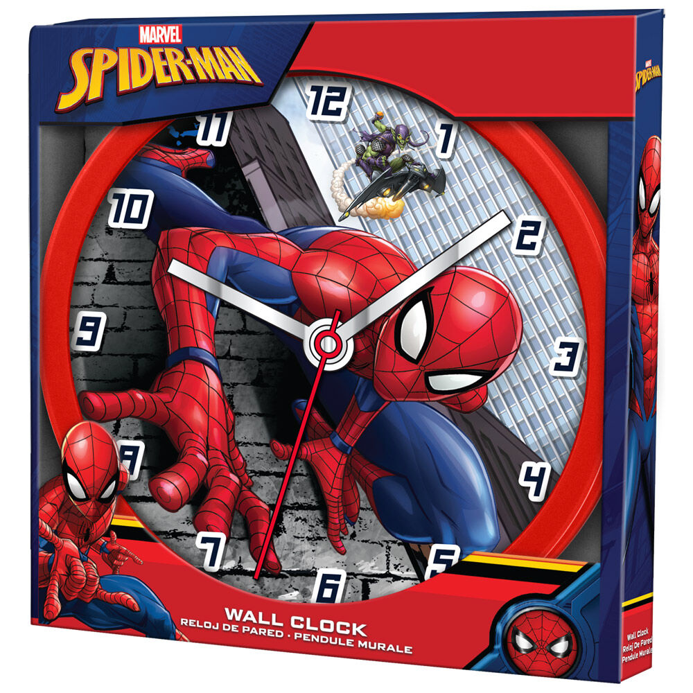Imagen de Reloj Pared Spideman Marvel parte de nuestra colección en Espadas y más, sitio oficial.