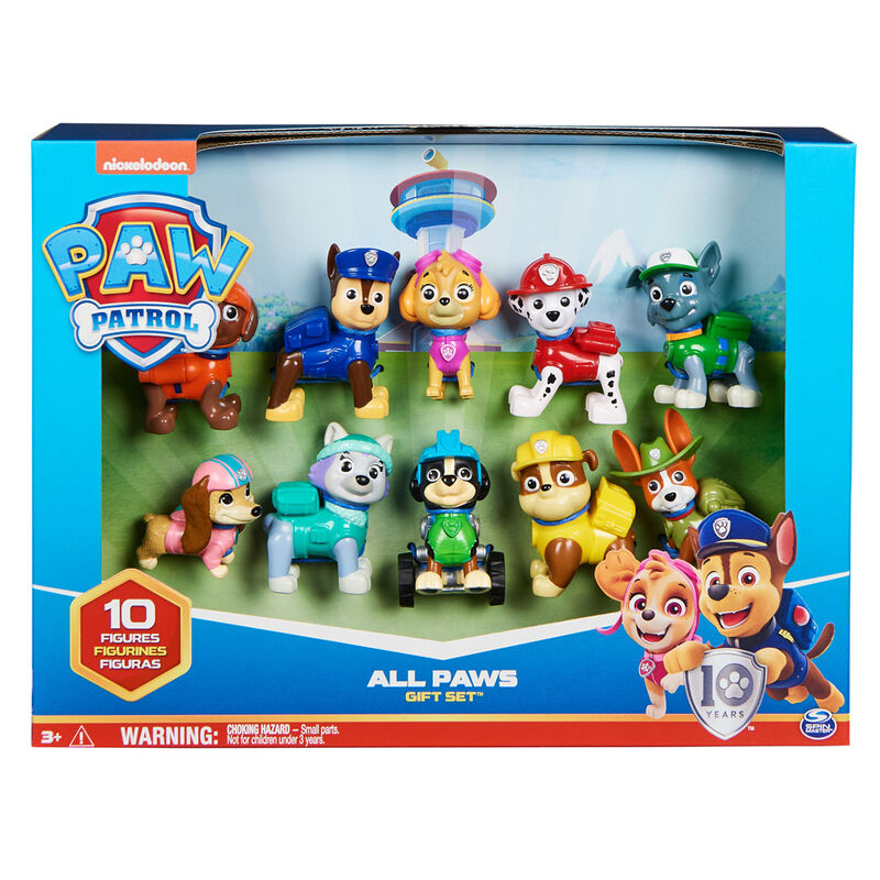 Imagen 1 - Blister 10 Figuras Patrulla Canina Paw Patrol