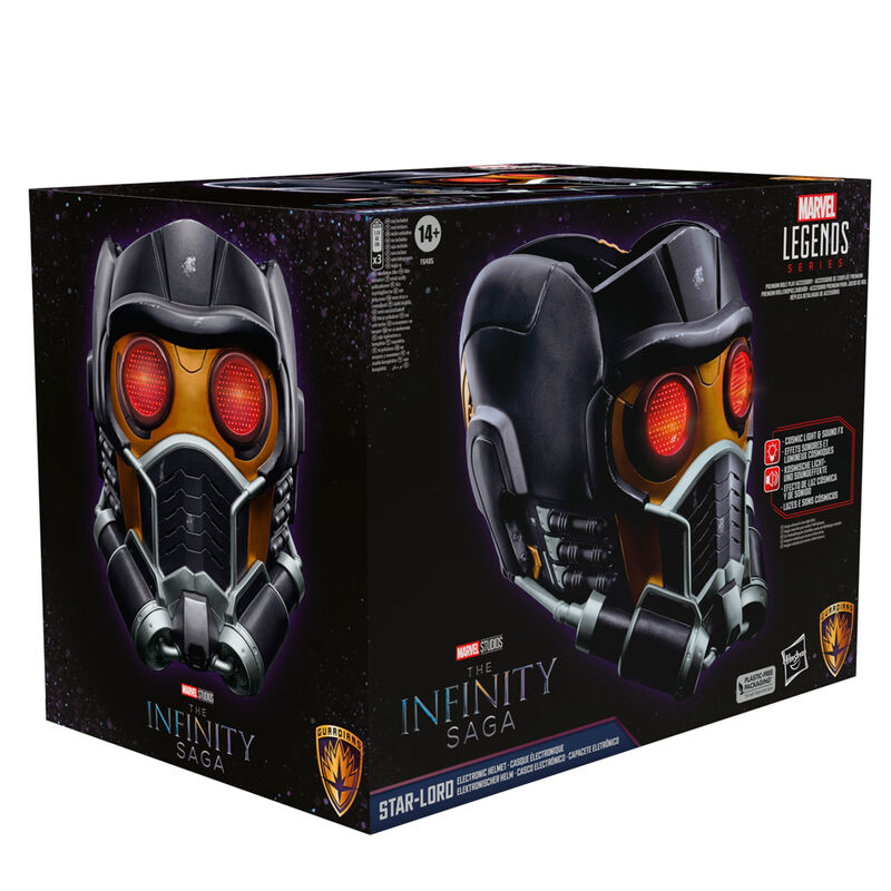 Imagen de Casco Electronico Star Lord Guardianes De La Galaxia Infinite Saga Marvel parte de nuestra colección en Espadas y más, sitio oficial.