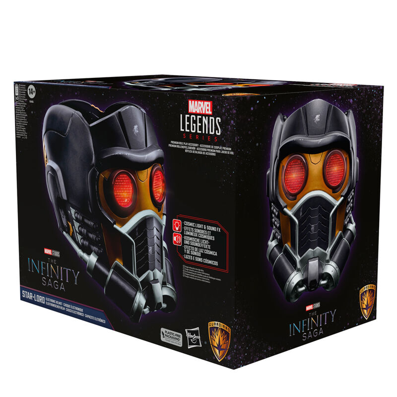 Imagen de Casco Electronico Star Lord Guardianes De La Galaxia Infinite Saga Marvel parte de nuestra colección en Espadas y más, sitio oficial.