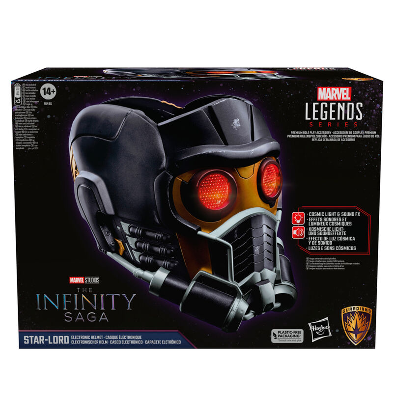 Imagen de Casco Electronico Star Lord Guardianes De La Galaxia Infinite Saga Marvel parte de nuestra colección en Espadas y más, sitio oficial.