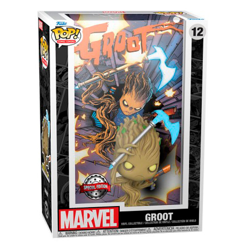 Imagen de Figura Pop Comic Cover Marvel Groot Exclusive parte de nuestra colección en Espadas y más, sitio oficial.