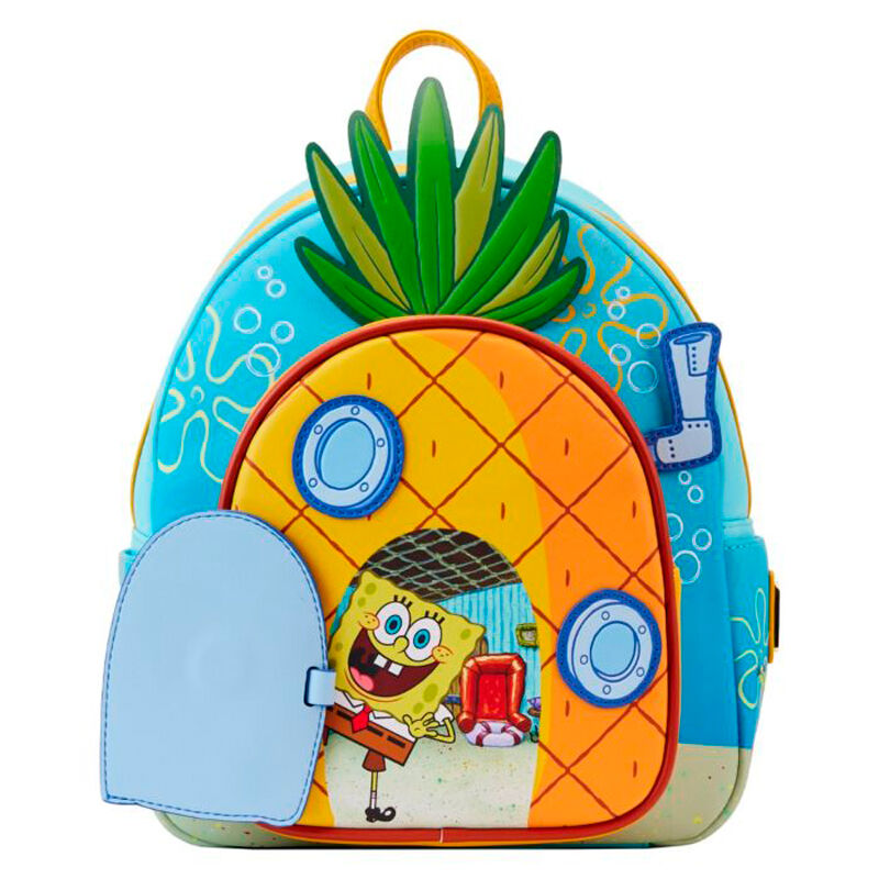 Imagen 2 - Mochila Casa De La Piña Bob Esponja Loungefly 26Cm
