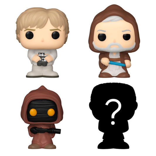 Imagen de Blister 4 Figuras Bitty Pop Star Wars Luke parte de nuestra colección en Espadas y más, sitio oficial.