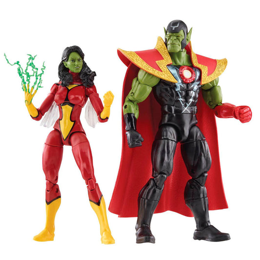 Imagen de Figuras Skrull Queen & Super Skrull Beyond Earth Mightiest Los Vengadores Avengers Marvel 15cm Facilitada por Espadas y más