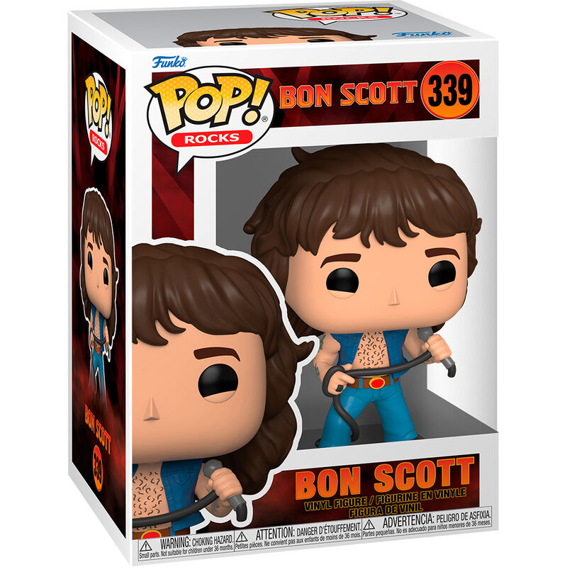 Imagen de Figura Pop Rocks Ac/dc Bon Scott parte de nuestra colección en Espadas y más, sitio oficial.