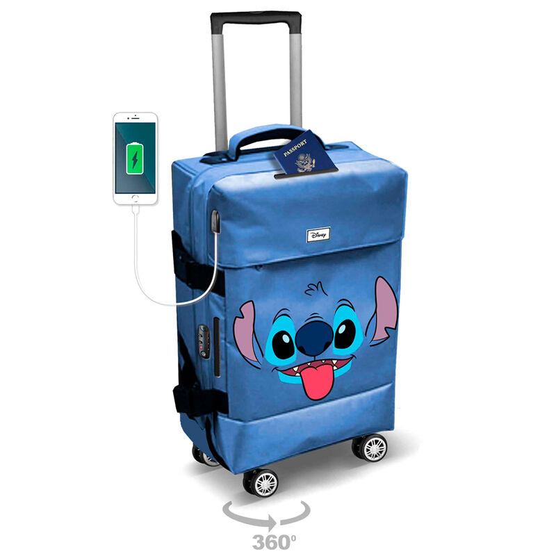 Imagen 2 - Maleta Trolley Face Stitch Disney 55Cm