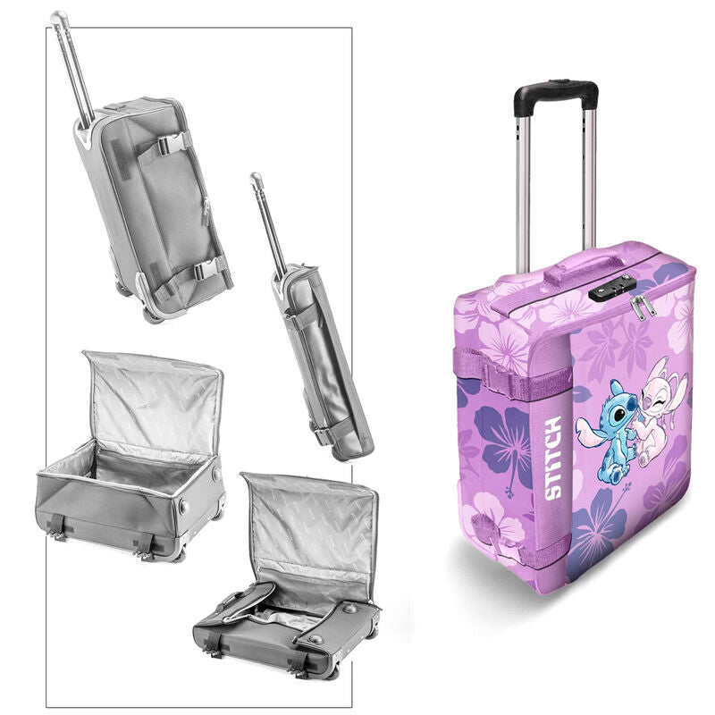 Imagen 2 - Maleta Trolley Stitch & Angel Stitch Disney Plegable 55Cm