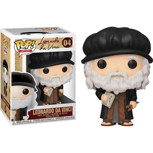 Imagen de Figura Pop Leonardo Davinci parte de nuestra colección en Espadas y más, sitio oficial.