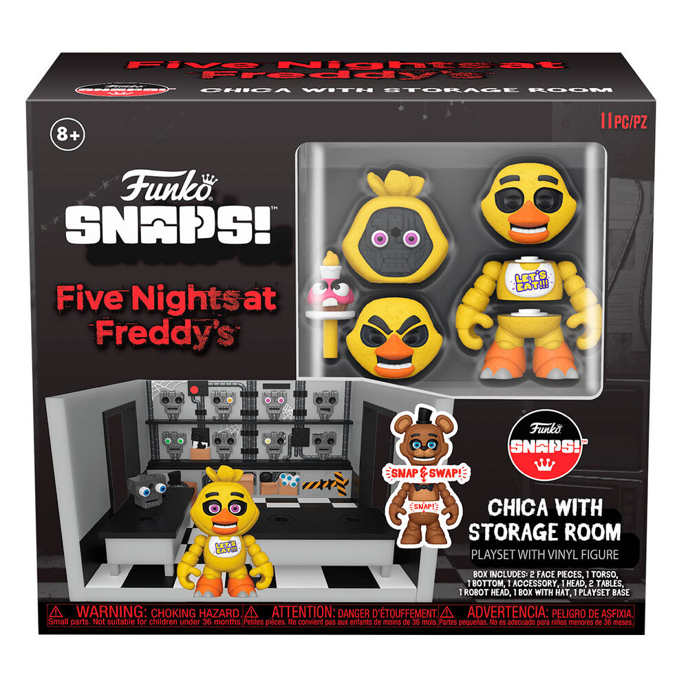 Imagen 1 de Figura Playset Snaps! Five Nights At Freddys Chica With Storage Room