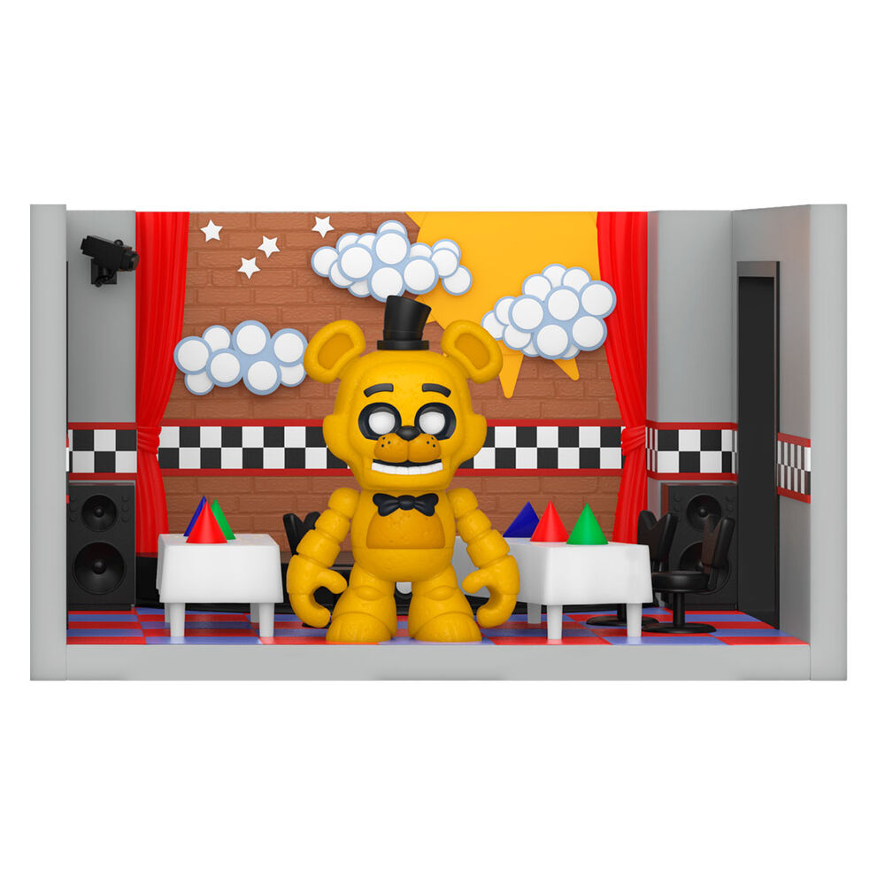 Imagen 4 - Figura Playset Snaps! Five Nights At Freddys Golden Freddy With Stage