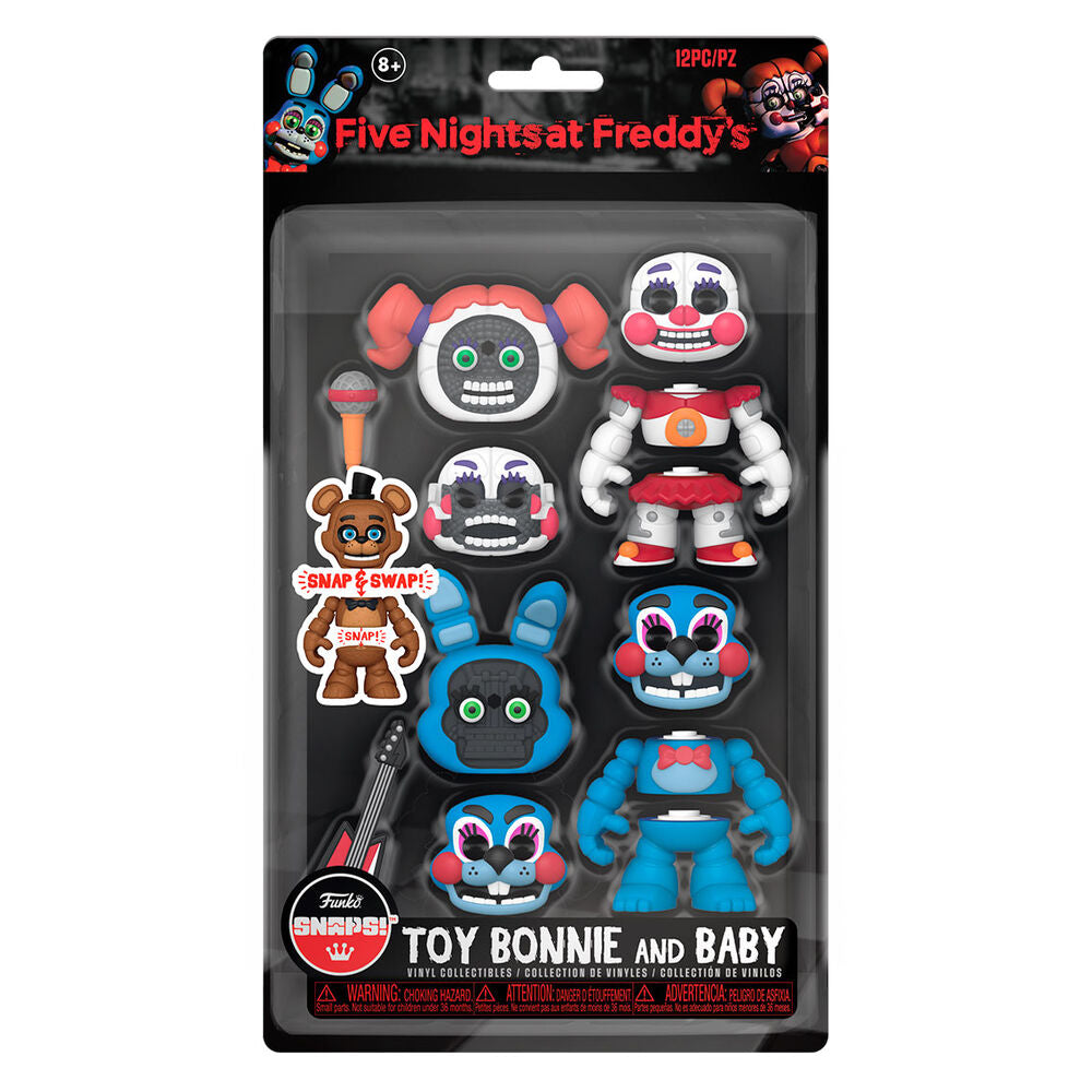 Imagen 1 de Blister 2 Figuras Snaps! Five Nights At Freddys Toy Bonnie And Baby