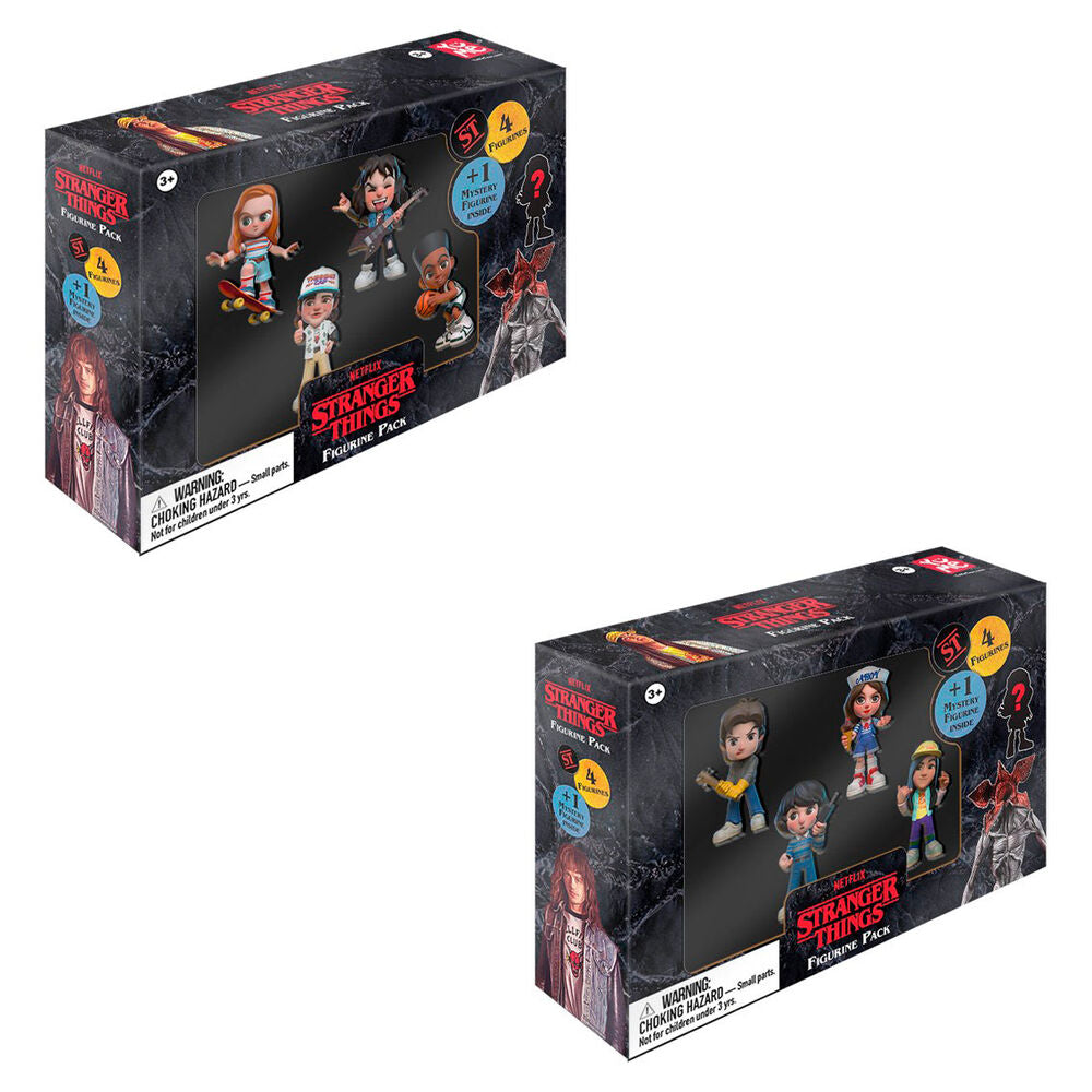Imagen 1 - Blister 5 Figuras Stranger Things 6,5Cm Surtido