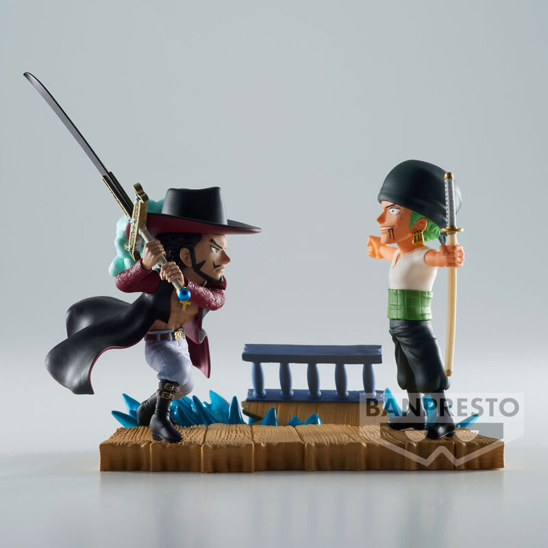 Imagen de Figura Roronoa Zoro Vs Dracule Mihawk Log Stories One Piece 7Cm parte de nuestra colección en Espadas y más, sitio oficial.