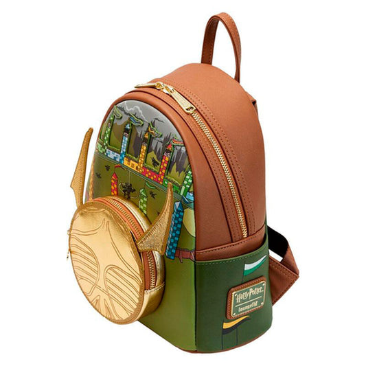 Imagen 2 de Mochila Snitch Dorada Harry Potter Loungefly 26Cm