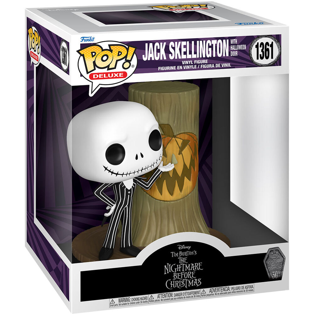 Imagen de Figura Pop Disney Deluxe Pesadilla Antes De Navidad 30Th Anniversary Jack Skellington With Halloween Door parte de nuestra colección en Espadas y más, sitio oficial.
